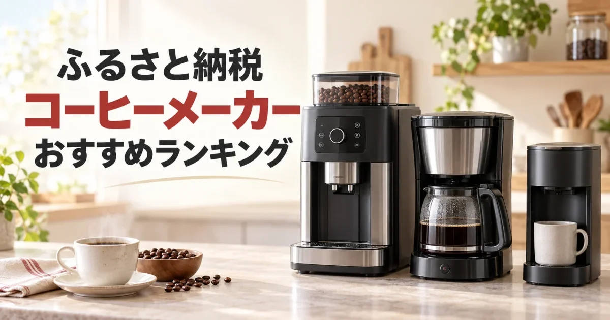 ふるさと納税で選べるコーヒーメーカーのおすすめランキング