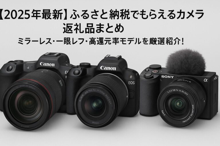 ふるさと納税の返礼品でもらえるキヤノン・ソニー・パナソニックの人気カメラ3選