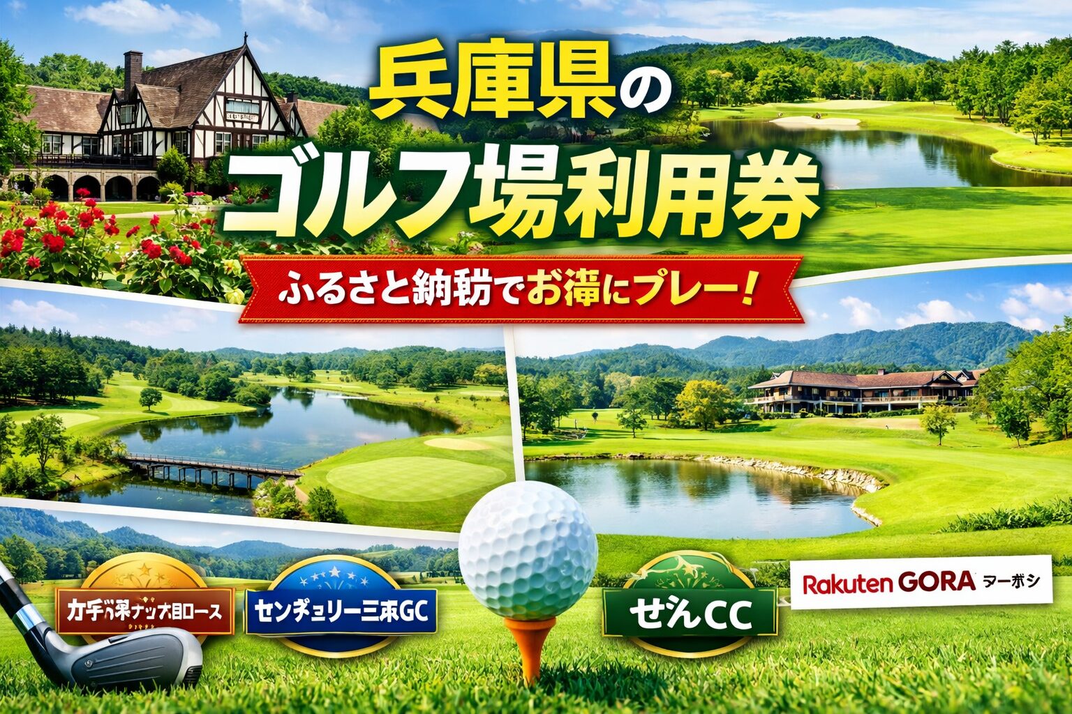 兵庫県のゴルフ場利用券をふるさと納税で比較｜太平洋クラブ六甲コース・センチュリー三木・ぜんCCなど人気コース一覧