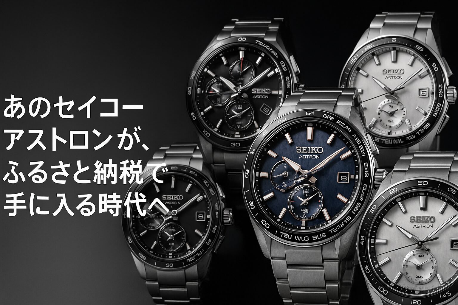 セイコーアストロン各モデル（SBXY・SBXC・SBXD）が並んだプロモーション画像。GPSソーラーやソーラー電波モデルを一望できる構成。
