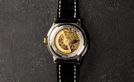 ハンドメイド腕時計（機械式自動巻）ATG-WR651 スケルトンシースルーバック