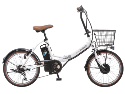 自転車 PELTECH ペルテック ノーパンクタイヤ 折りたたみ 電動アシスト自転車 20インチ 外装6段変速 TDN-206LN 簡易組立必要 電動自転車 ホワイト
