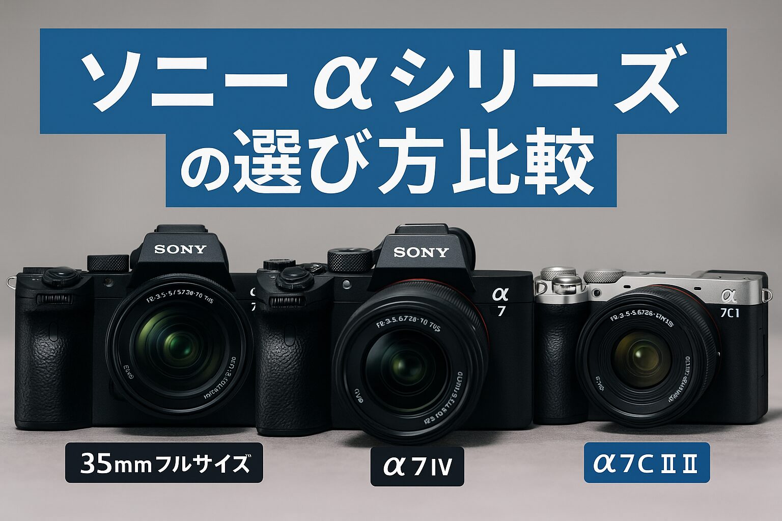 ふるさと納税でもらえるソニーα7 IV・α7 III・α7Cシリーズの人気ミラーレスカメラ
