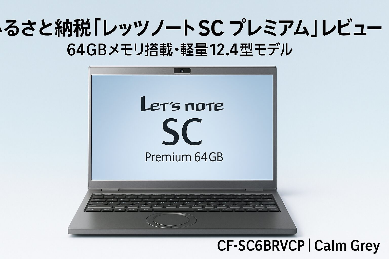ふるさと納税返礼品 パナソニック レッツノートSC プレミアム CF-SC6BRVCP Calm Grey 64GBメモリ搭載 軽量12.4型ノートパソコン