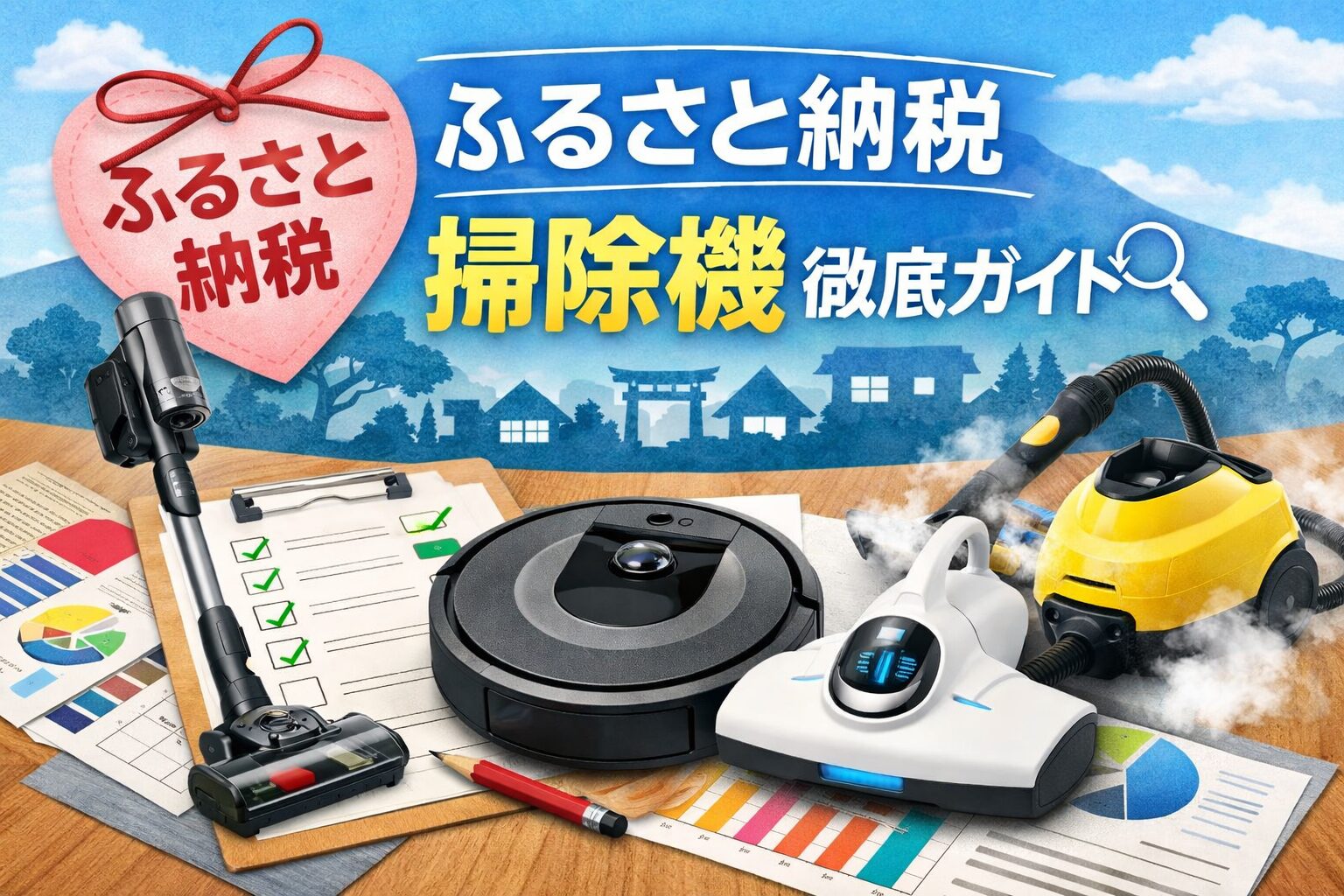 ふるさと納税で選べる掃除機の種類や選び方をまとめたガイド画像