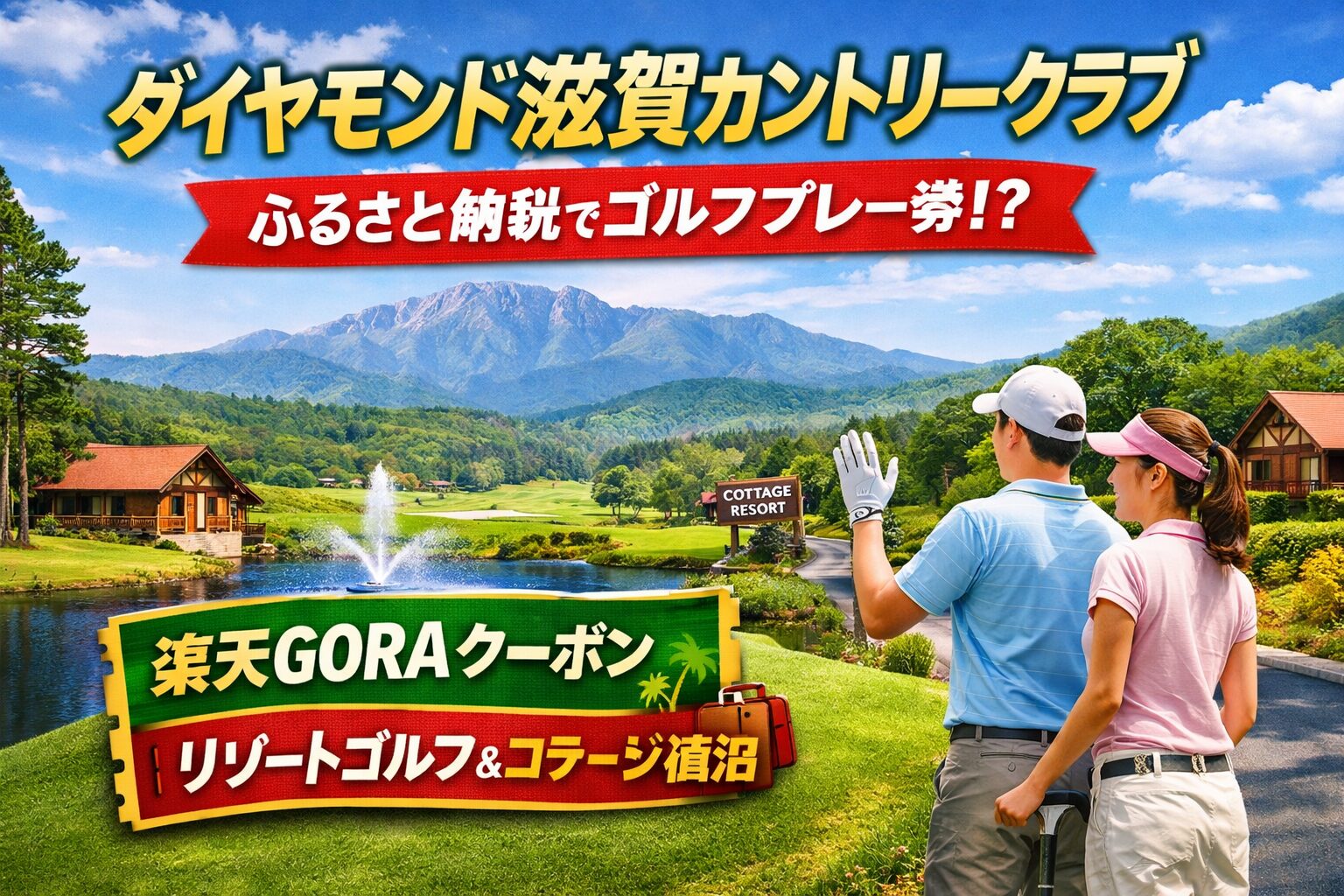 ダイヤモンド滋賀カントリークラブはふるさと納税で利用可能？リゾートゴルフと宿泊の魅力を解説