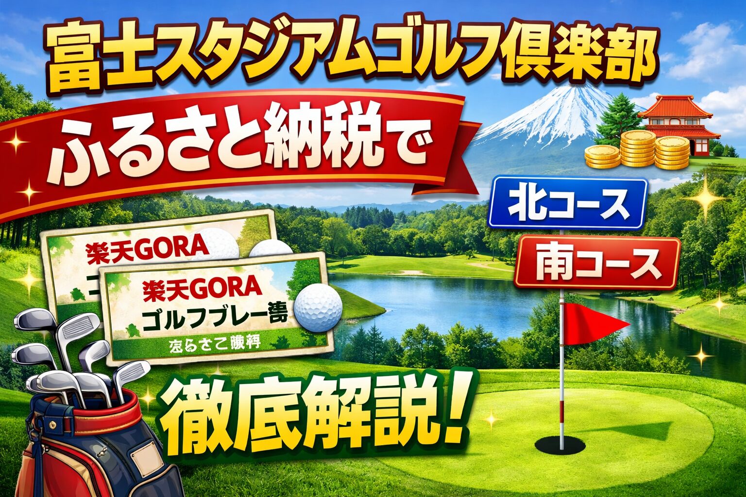 富士スタジアムゴルフ倶楽部はふるさと納税で利用可能？北コース南コースの違いと特徴を解説
