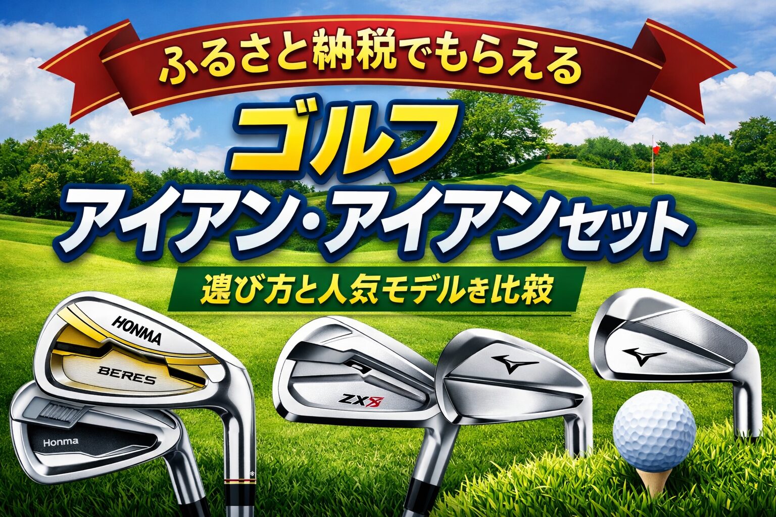ふるさと納税でもらえるゴルフアイアン・アイアンセットまとめ｜本間ゴルフ・スリクソン・ミズノなど人気モデルを比較