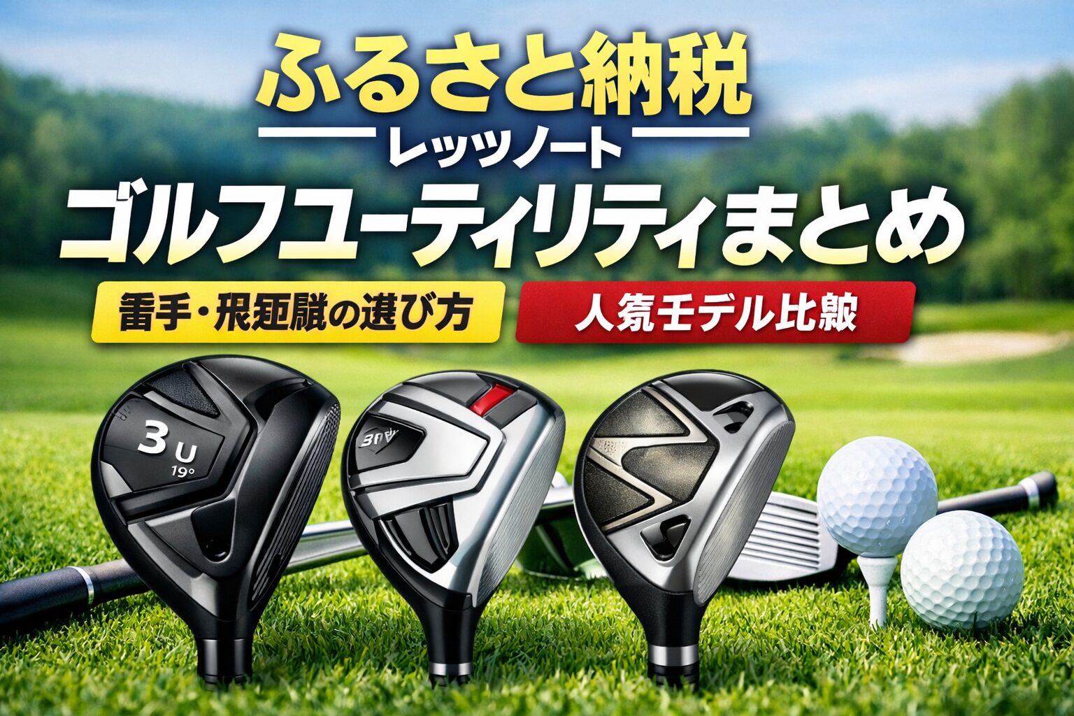 ふるさと納税でもらえるゴルフユーティリティまとめ｜番手・飛距離の選び方と人気モデル比較