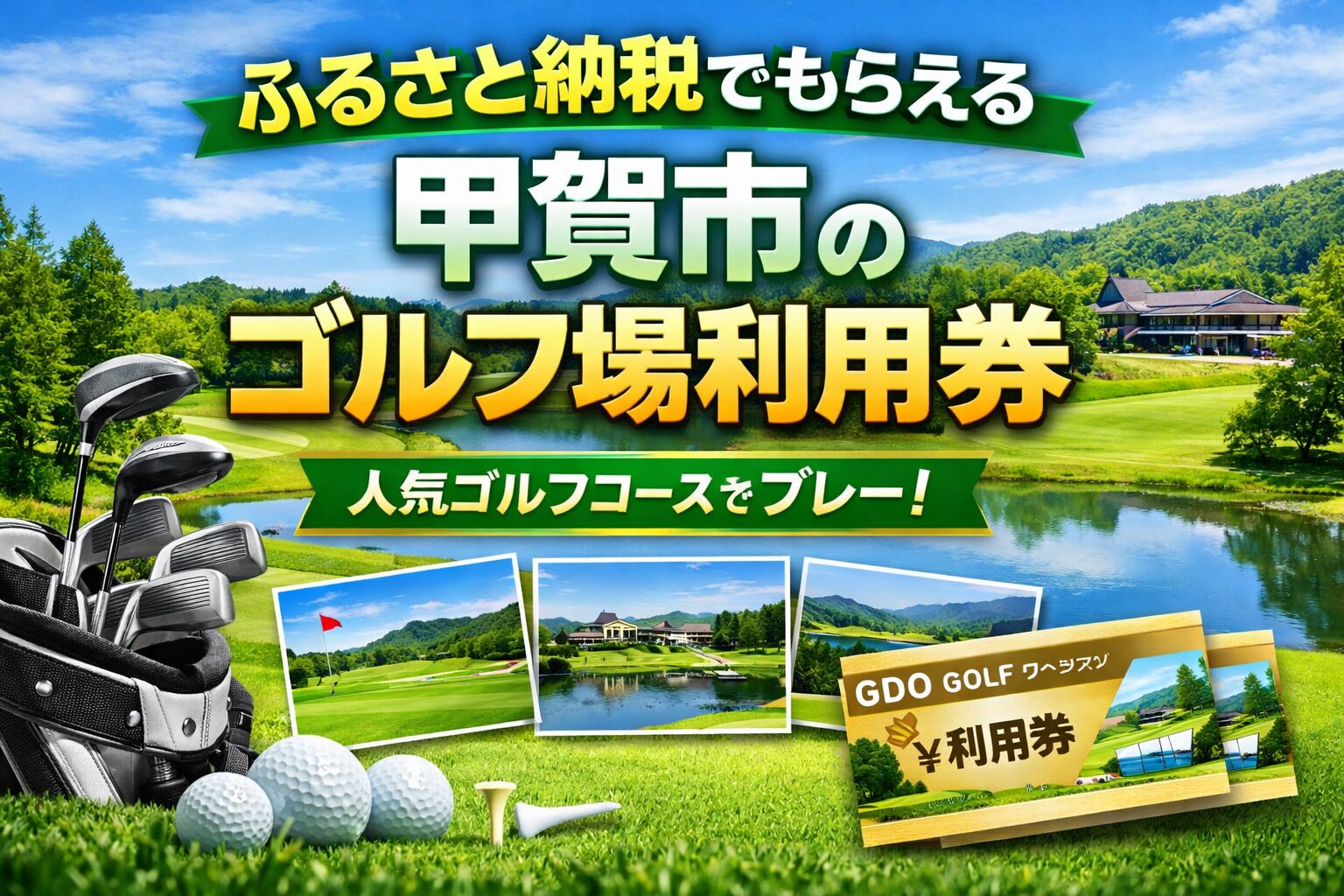 甲賀市 ふるさと納税 ゴルフ場利用券 GDO クーポン 滋賀 ゴルフ場 プレー券