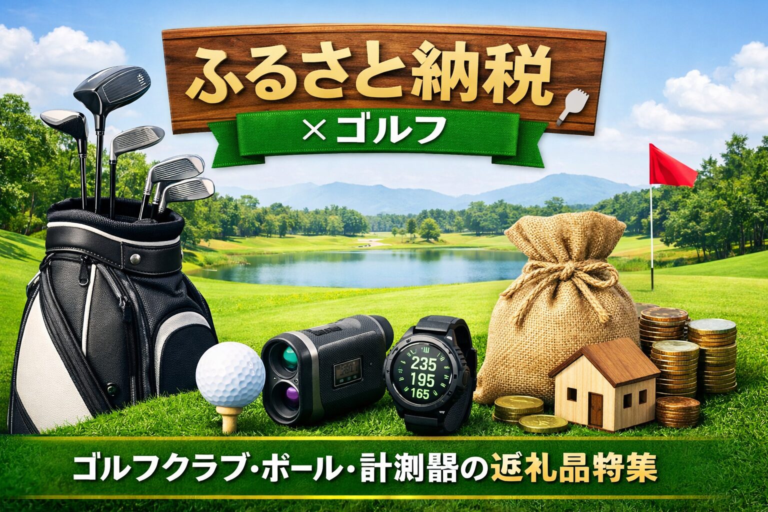 ふるさと納税のゴルフ返礼品（ゴルフクラブ・ゴルフボール・距離計・ゴルフ用品）