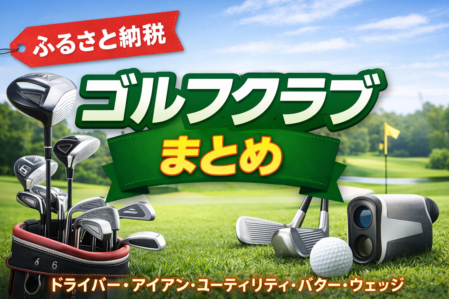 ふるさと納税でもらえるゴルフクラブまとめ（ドライバー・アイアン・ユーティリティ・ウェッジ・パター）