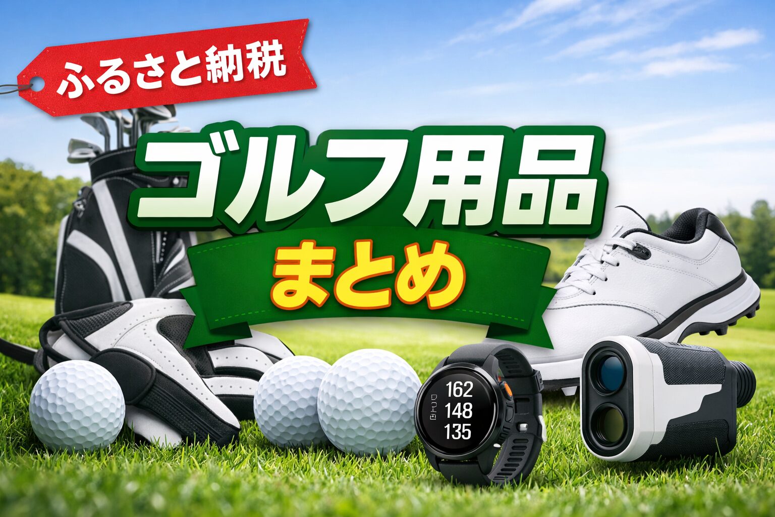 ふるさと納税でもらえるゴルフ用品まとめ（ゴルフボール・ゴルフバッグ・ゴルフシューズ・ゴルフグローブ・ゴルフ計測器）