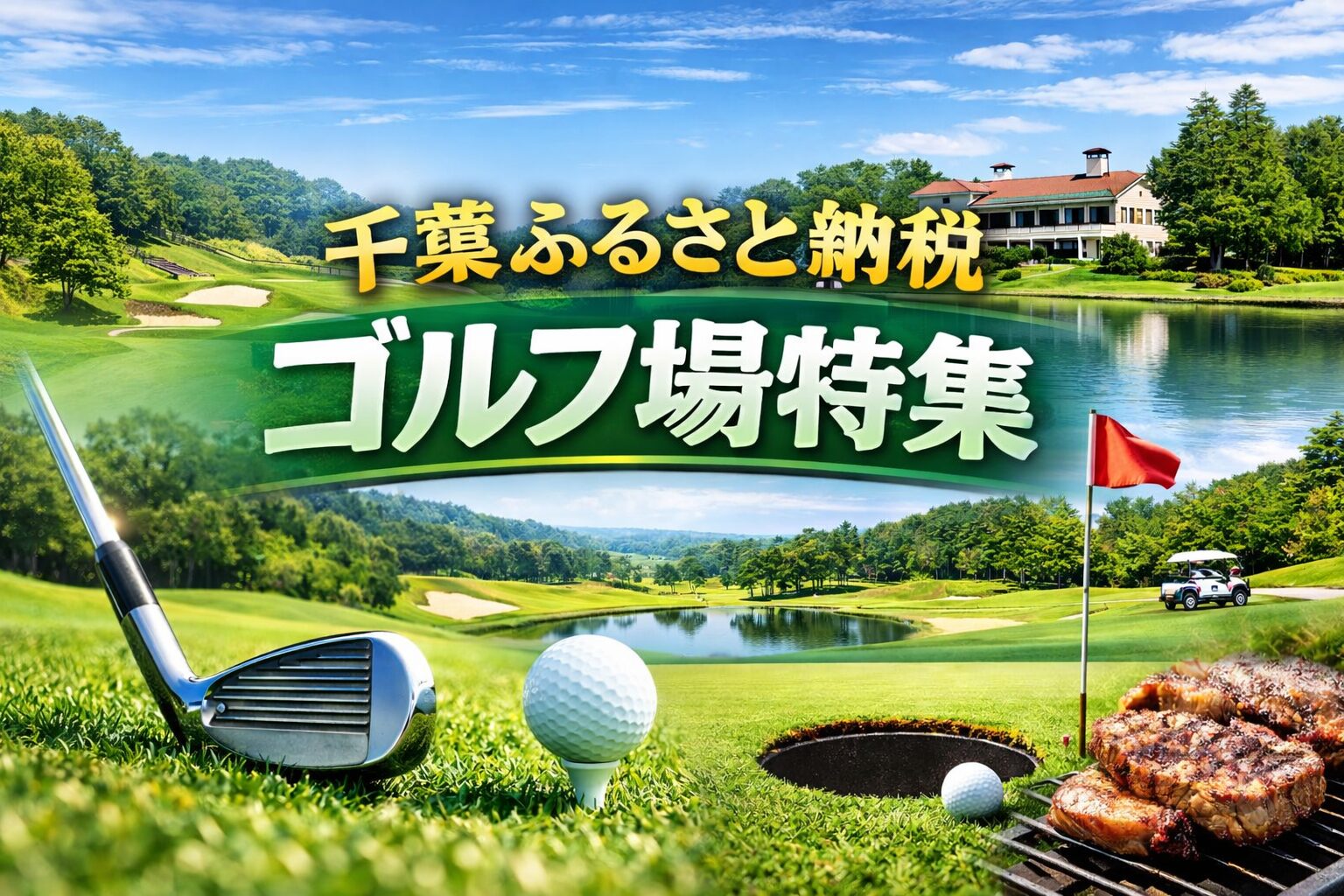 千葉のふるさと納税で利用できるゴルフ場特集 大多喜や真名カントリークラブなど人気コースイメージ