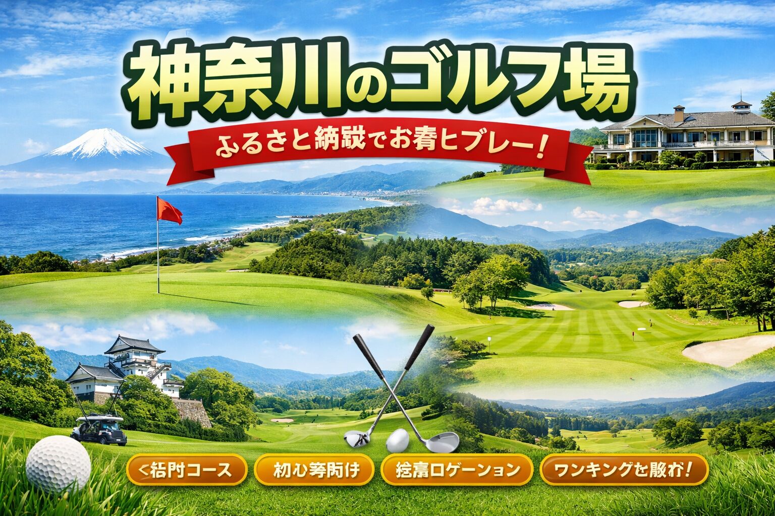 神奈川のゴルフ場利用券まとめ｜ふるさと納税で選べる人気コース（葉山・小田原・相模など）