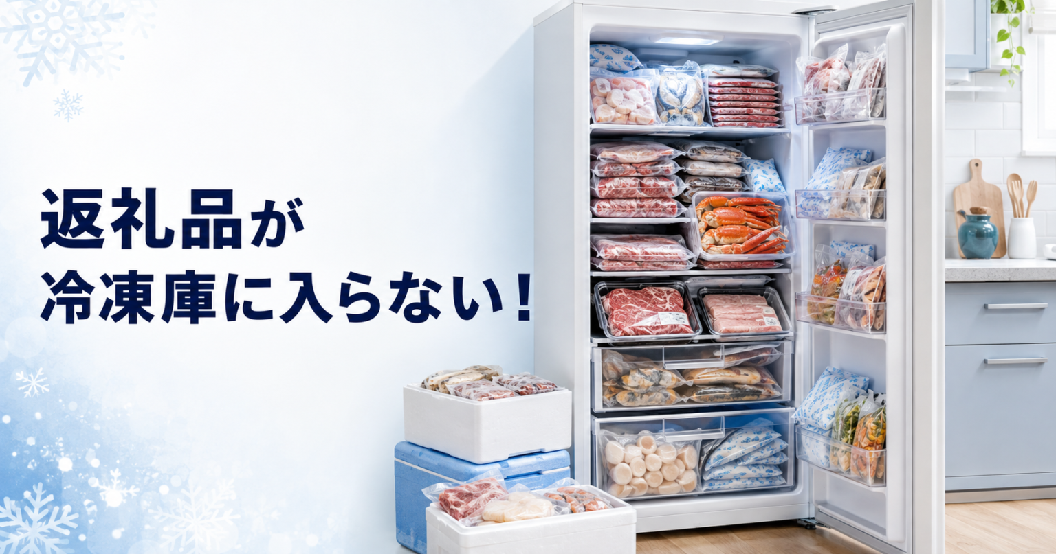 ふるさと納税の冷凍返礼品が冷凍庫に入らないときの対策