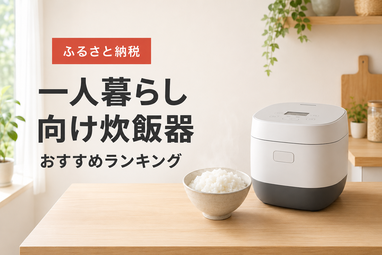 ふるさと納税でもらえる一人暮らし向け炊飯器おすすめランキング