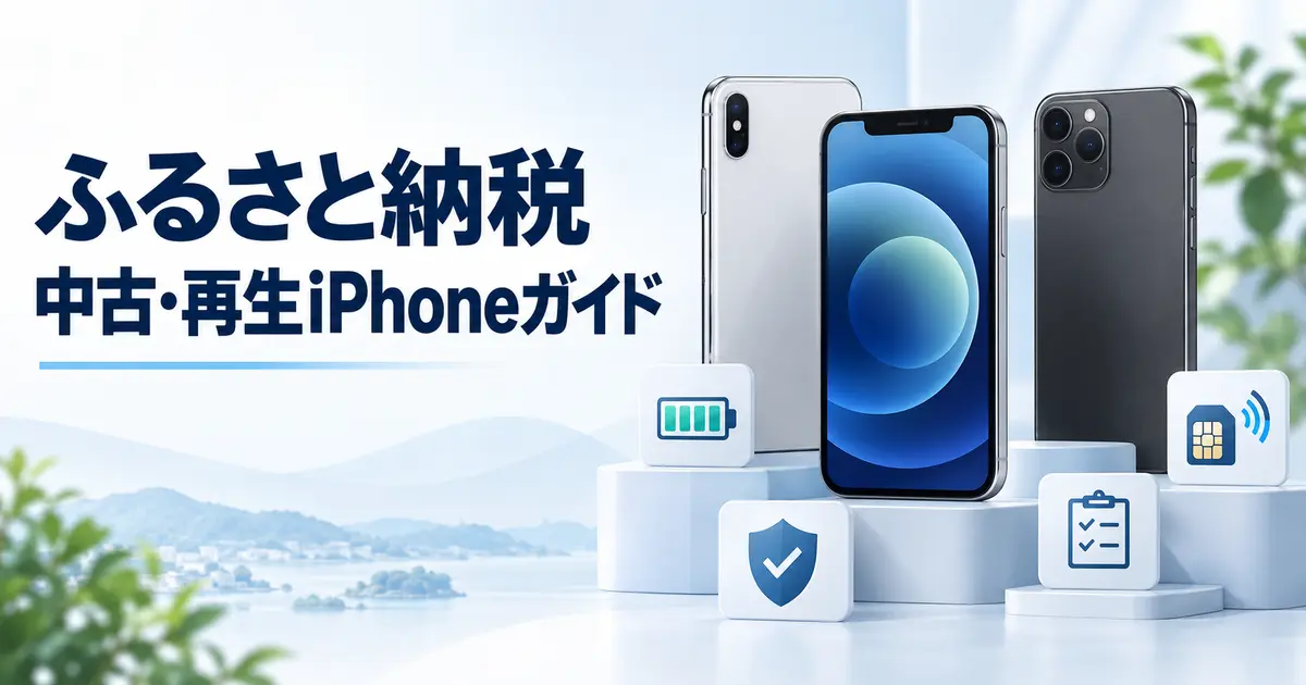 ふるさと納税で選べる中古・再生iPhoneの選び方